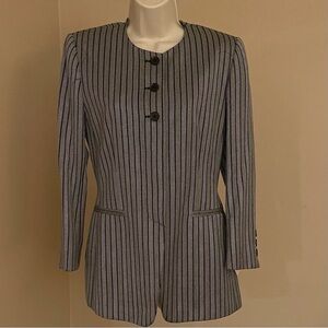 ESCADA Women's Pin Stripe Wool/Silk Blazer